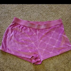 Juicy Couture Pink Patterned Pajama Shorts